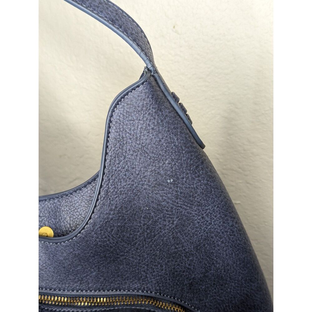 Style & Co Whip Stitch Soft 4 Poster Tote Handbag Purse Blue - Picture 13 of 13
